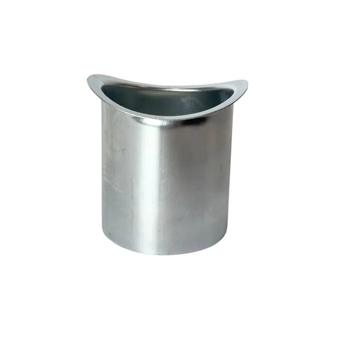 Nedzink Tapeind zink 80 mm ovaal voor mastgoot. zink