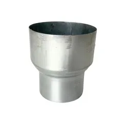 Grömo Zinken regenpijp verloopstuk rond 100 mm naar 80 mm (Grömo)