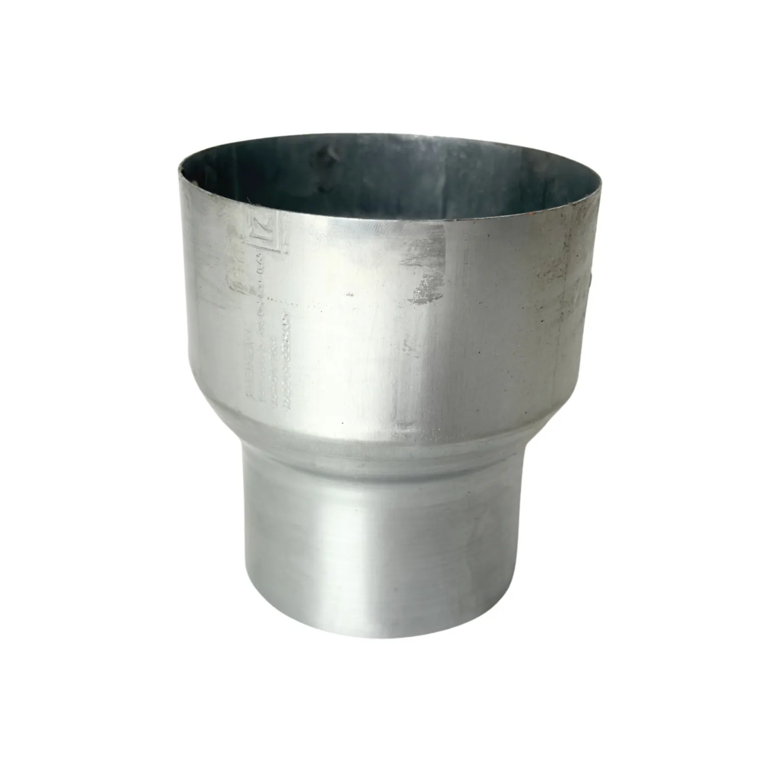 Grömo Zinken regenpijp verloopstuk rond 100 mm naar 80 mm (Grömo)