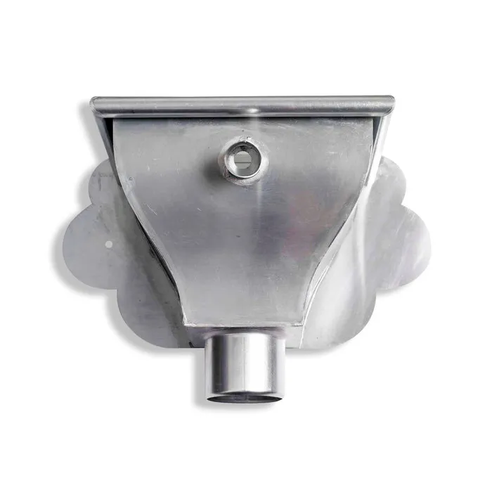 Rheinzink Zinken vergaarbak 80 mm rond model Oud Hollands