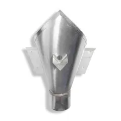Rheinzink Zinken vergaarbak 80 mm rond - model peperzak/trechter (Rheinzink)