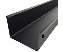 Prefa Aluminium dakgoot B400 - 3 meter P.10 zwart