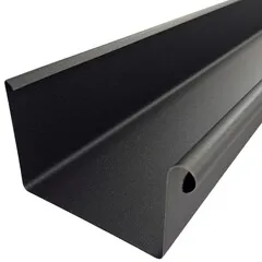 Prefa Aluminium dakgoot P.10 zwart - bakgoot B400 - 3 meter (Prefa P.10, 0,7 mm)