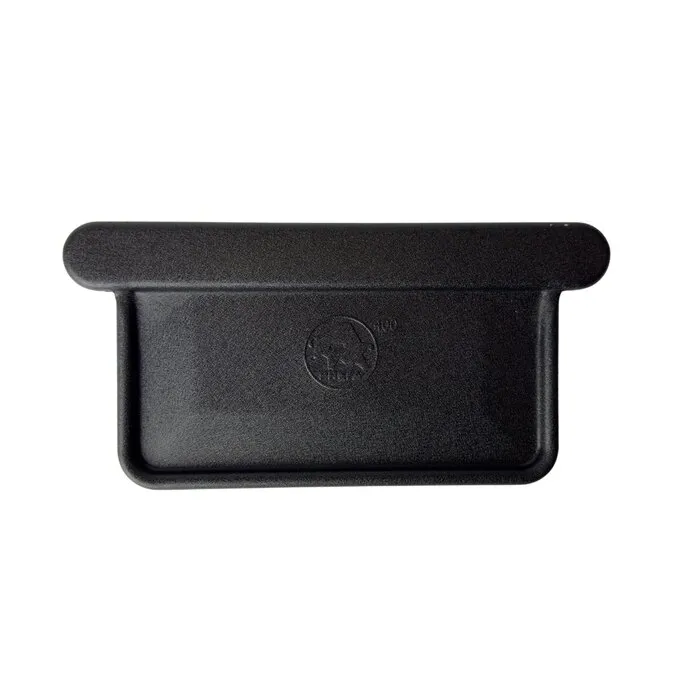 Prefa Kopschot vlak B400 in zwart (links/rechts te monteren)