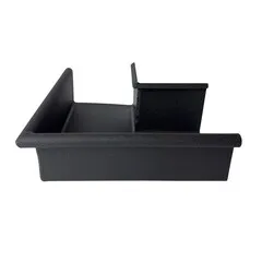 Prefa Aluminium buitenhoek bakgoot B400 P.10 zwart (Prefa)