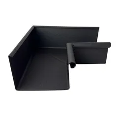 Prefa Aluminium binnenhoek bakgoot B400 P.10 zwart (Prefa)
