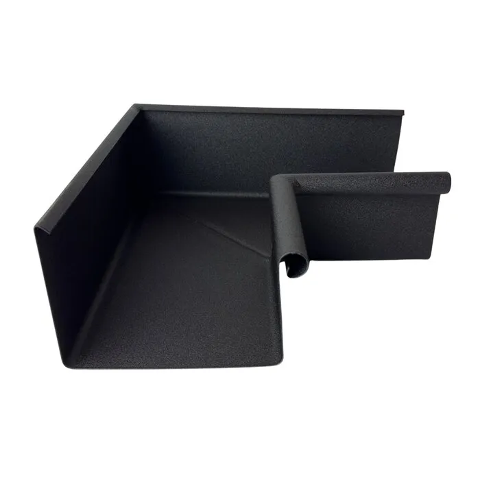 Prefa Aluminium binnenhoek bakgoot B400 P.10 zwart (Prefa)