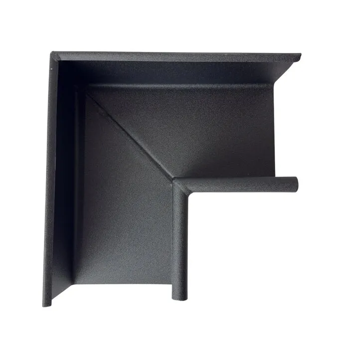 Prefa Aluminium binnenhoek bakgoot B400 P.10 zwart (Prefa)