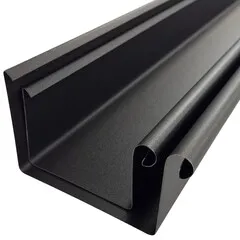 Prefa Aluminium dakgoot P.10 zwart - bakgoot B333 - 3 meter (Prefa P.10, 0,7 mm)