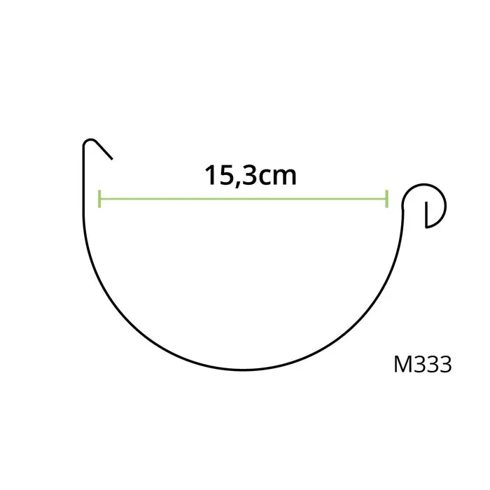 Nedzink Zinken mastgoot M333 Nedzink - 2 meter (0,70 mm)