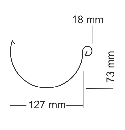 Nedzink Zinken mastgoot M280 Nedzink - 3 meter (0,70 mm)