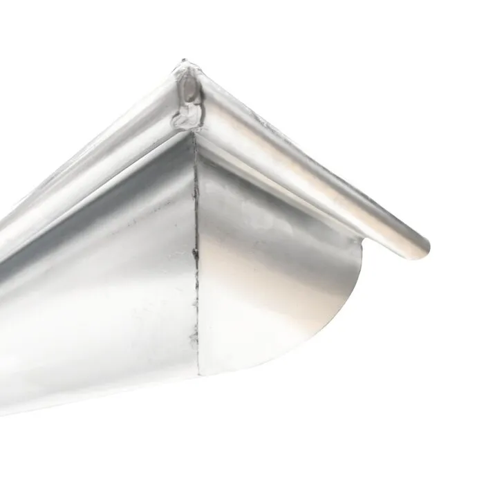 Nedzink Zinken dakgoot - mastgoot M44 - 3 meter inclusief gesoldeerd kopschot (NedZink)