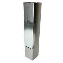 Gromo Zinken regentonklep 80x80 mm vierkant met bladvanger (Grömo)