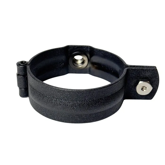 Prefa Aluminium scharnierbeugelset M10 80 mm P.10 zwart - set met montage-opties (Prefa)