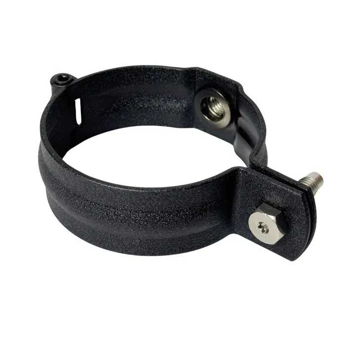 Prefa Scharnierbeugel aluminium M10 80 mm Ral-9005 zwart