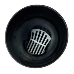 Kallos Aluminium bladafscheider 80 mm zwart - P.10 zwart (Prefa/Kallos)