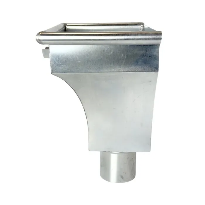 Zinken vergaarbak 100 mm rond model KS