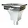 Zinken vergaarbak 100 mm rond model KS (Nedzink)