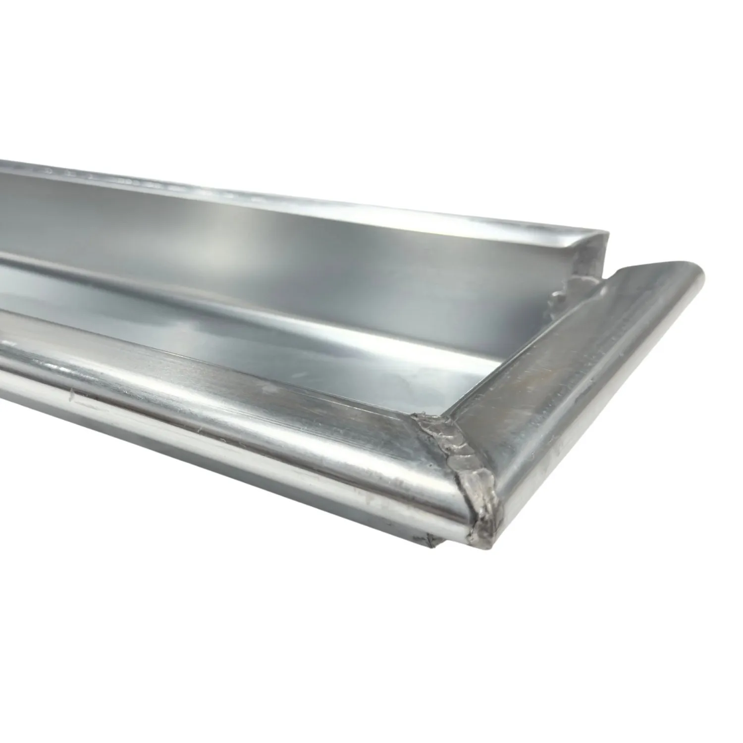 Nedzink Zinken dakgoot - bakgoot B44 - 3 meter inclusief gesoldeerd kopschot (NedZink)