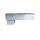Zinken stadsuitloop 60x100 mm naar passend in 80x80 mm vierkant (NedZink)