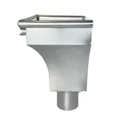 Nedzink Zinken vergaarbak 80 mm rond - model KS (NedZink, klassiek rond model)
