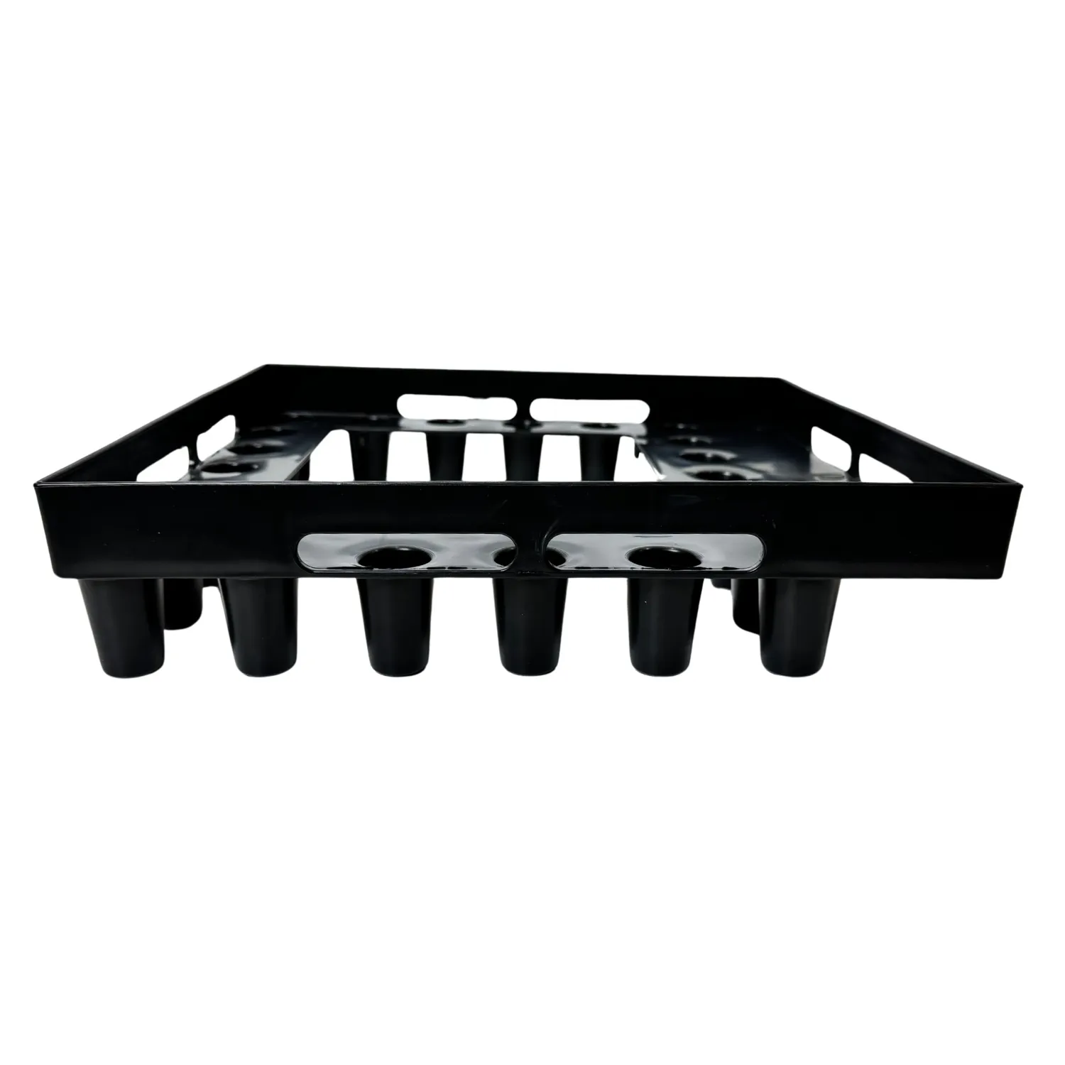 Bladvanger tegeldrager ABS zwart 300x300 mm - onderuitloop
