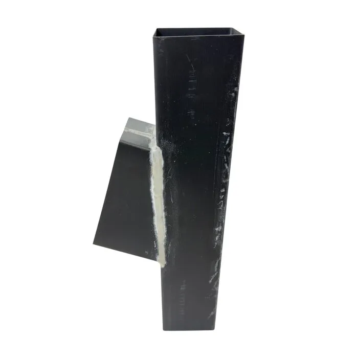 Nedzink Bladafscheider zink 80x80mm vierkant - Noir