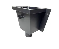 Nedzink Vergaarbak Vierkant 80 mm zwart Noir | NedZink