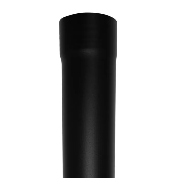 Kallos Aluminium regenpijp rond 80 mm 2.0mm dik 1 meter in Ral-9005 fijnstructuur