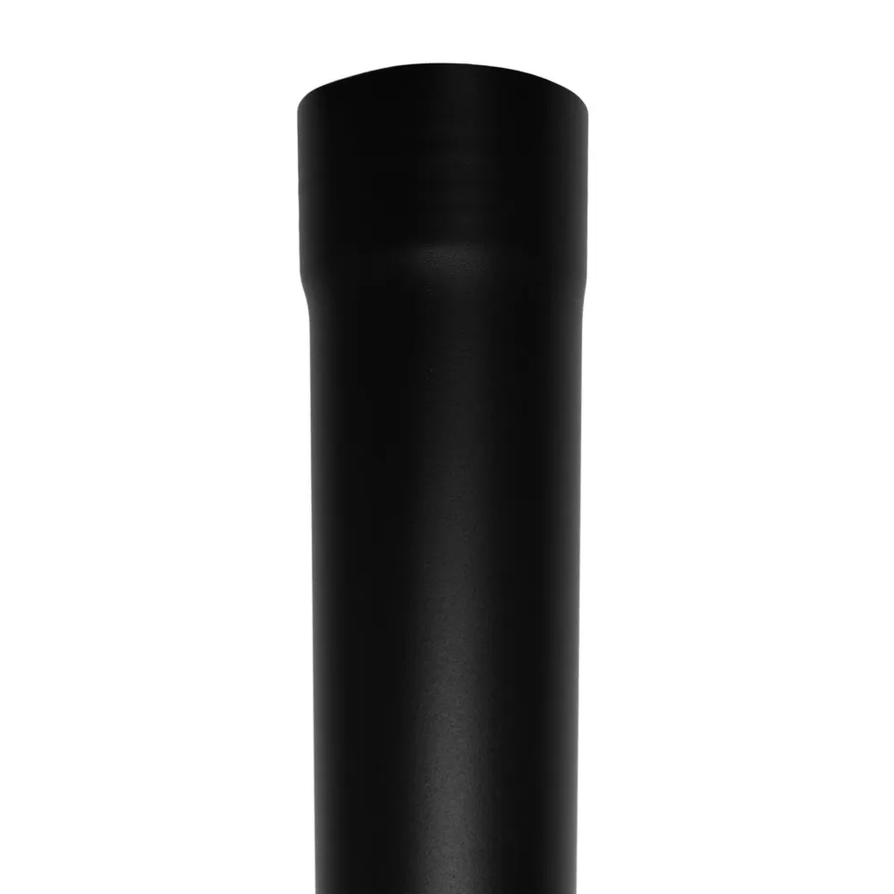 Kallos Aluminium regenpijp 80 mm zwart - 3 meter (RAL 9005 fijnstructuur, Kallos 2,0 mm)