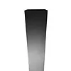 Kallos Aluminium vierkante regenpijp 80x80 mm 3 meter in Ral-kleur + spie - Ral-9005