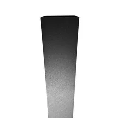 Kallos Aluminium regenpijp 80x80 mm vierkant zwart Ral-9005 fijnstructuur - 3 meter (Kallos 2,0 mm)