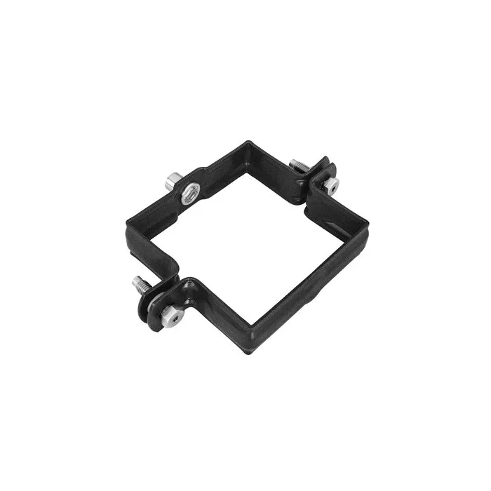 Kallos 80x80 mm vierkante M10 beugel in Ral-9005 fijnstructuur