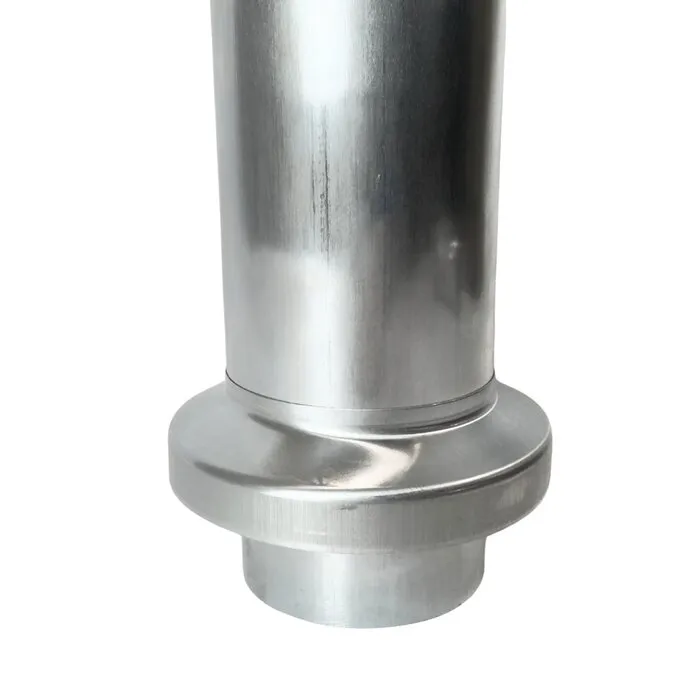 Grömo Montageschuifstuk zink 80 mm rond - Gromo