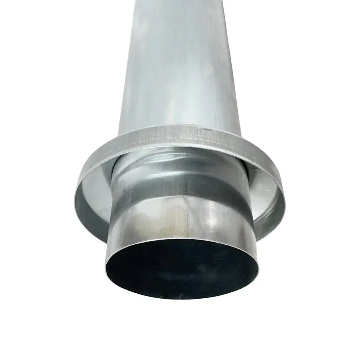 Grömo Montageschuifstuk zink 80 mm rond - Gromo