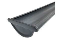 Prefa Dakgoot M280 P.10 zwart + kopschot links | Prefa