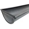 Prefa Dakgoot M400 P.10 zwart + kopschot links | Prefa