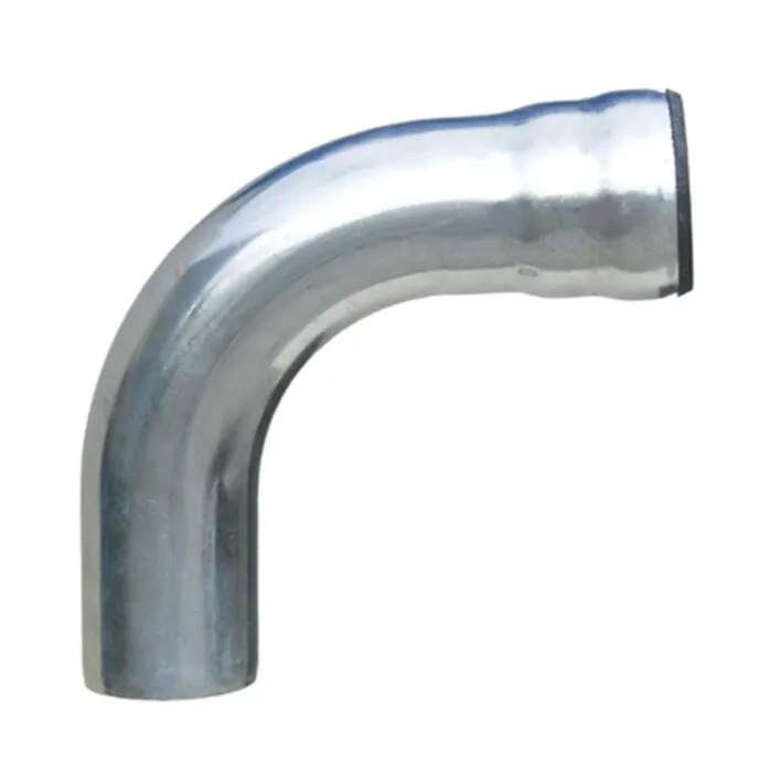 LORO-X Stalen regenpijp bocht (ondereind) 80mm 87 graden - Loromeij (excl. rubber)