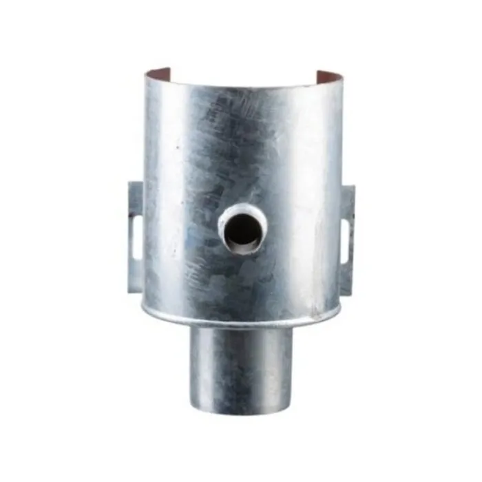 LORO-X Stalen regenpijp vergaarbak (ondereind) 80mm (zonder deksel) - Loromeij