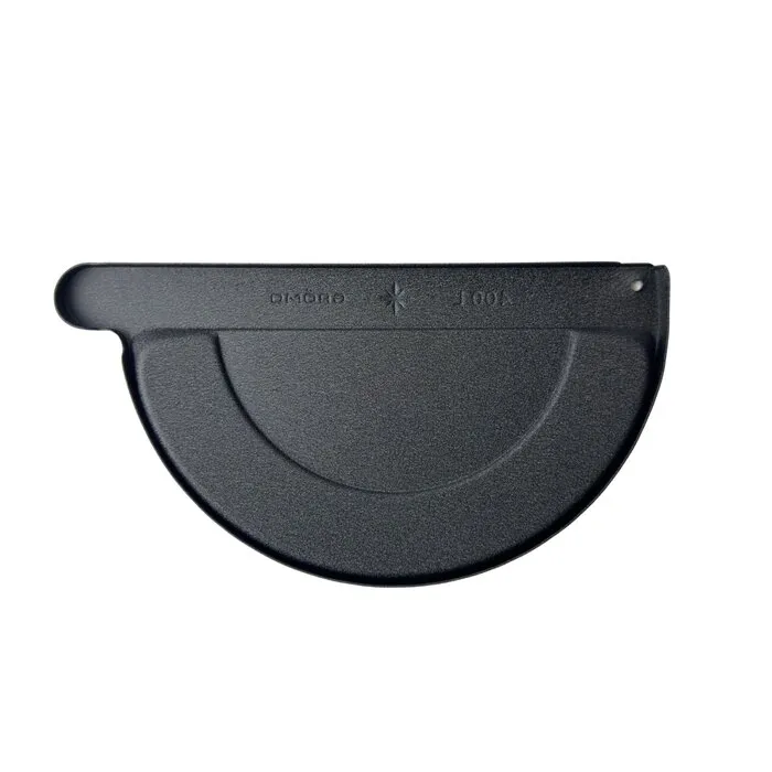 Kopschot aluminium M400 links - Zwart t.b.v. lijmen GROMO