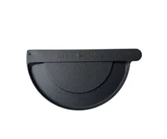 Gromo Kopschot aluminium M400 links - P.10 Zwart t.b.v. lijmen