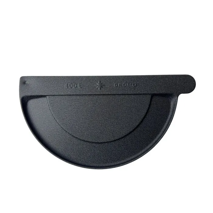 Kopschot aluminium M400 links - Zwart t.b.v. lijmen GROMO