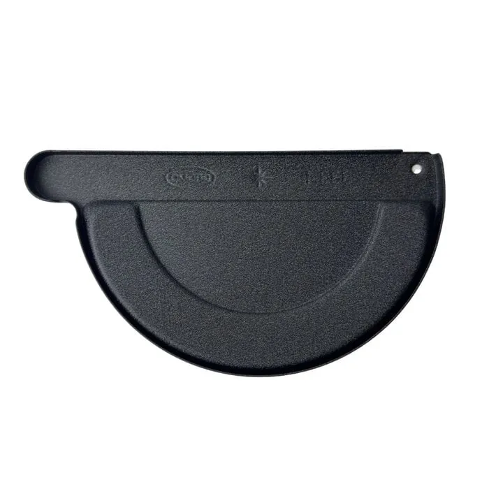 Kopschot aluminium M333 links - P.10 Zwart t.b.v. lijmen GROMO