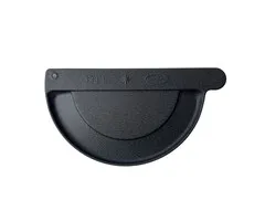 Gromo Kopschot aluminium M333 links - Zwart t.b.v. lijmen