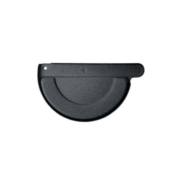 Kopschot aluminium M280 rechts - P.10 Zwart t.b.v. lijmen GROMO