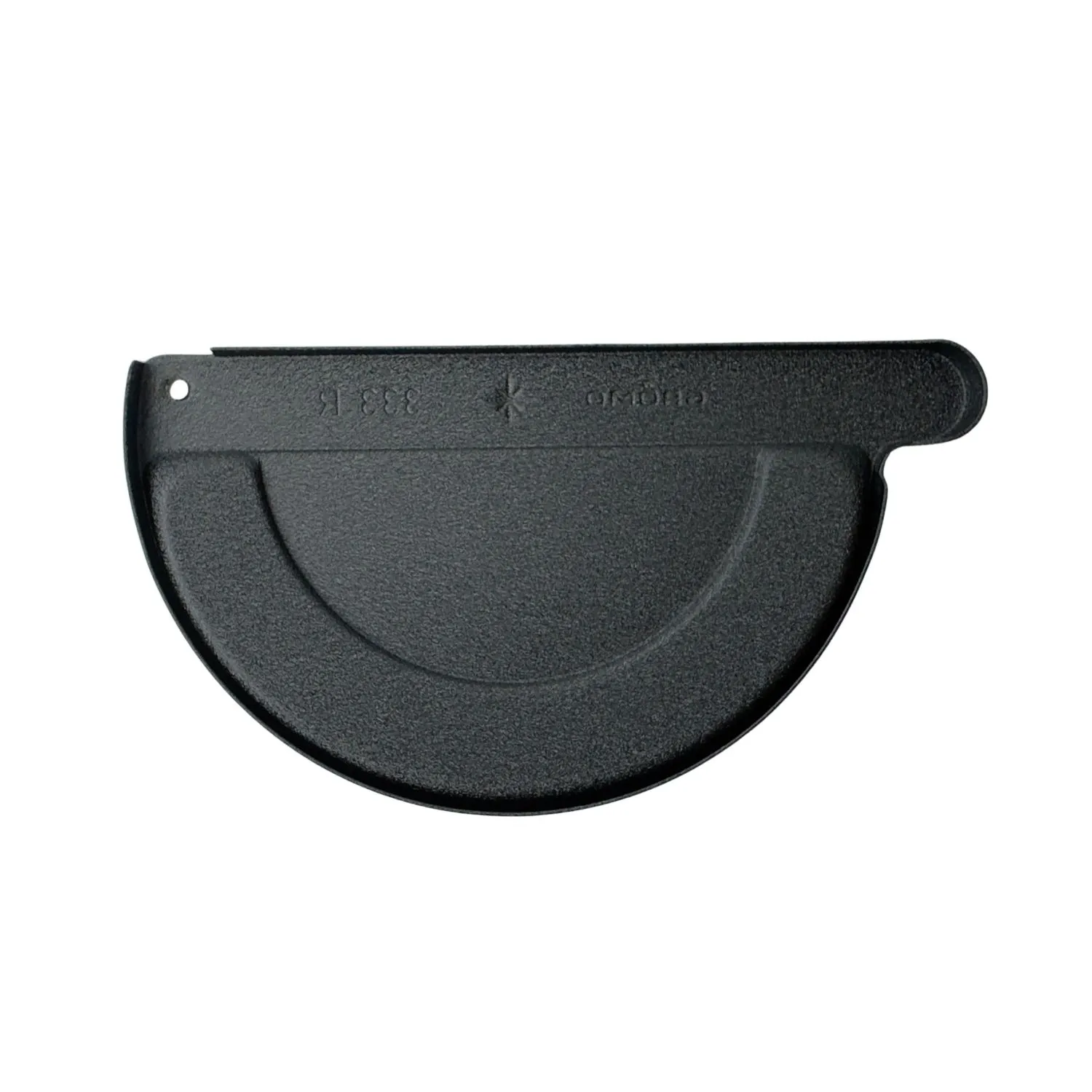 Kopschot aluminium M333 rechts - P.10 Zwart t.b.v. lijmen GROMO