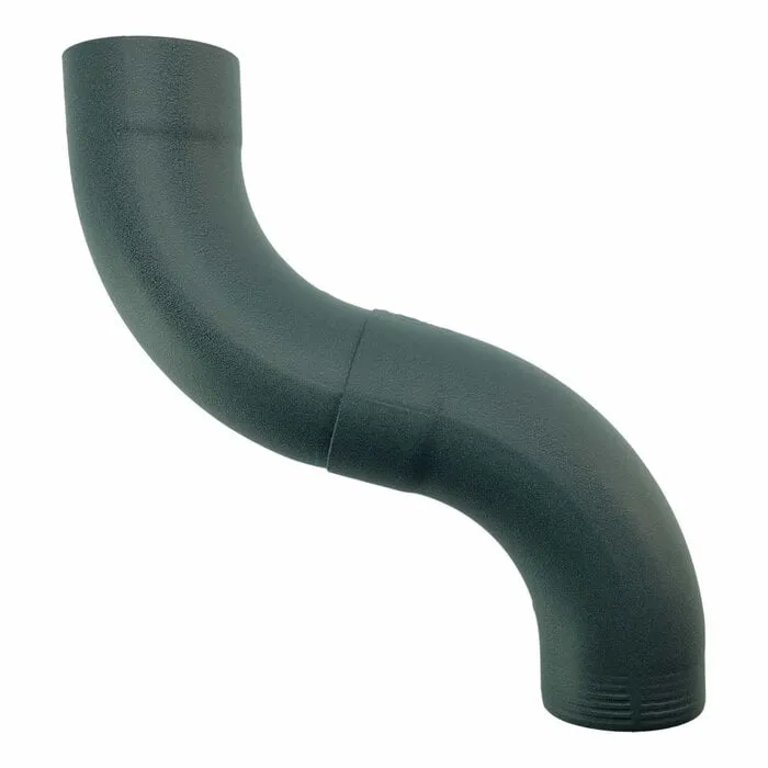 Prefa Bocht 72gr 100 mm - antraciet