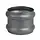 Zinken wrong 80 mm rond grijs Nova (NedZink)