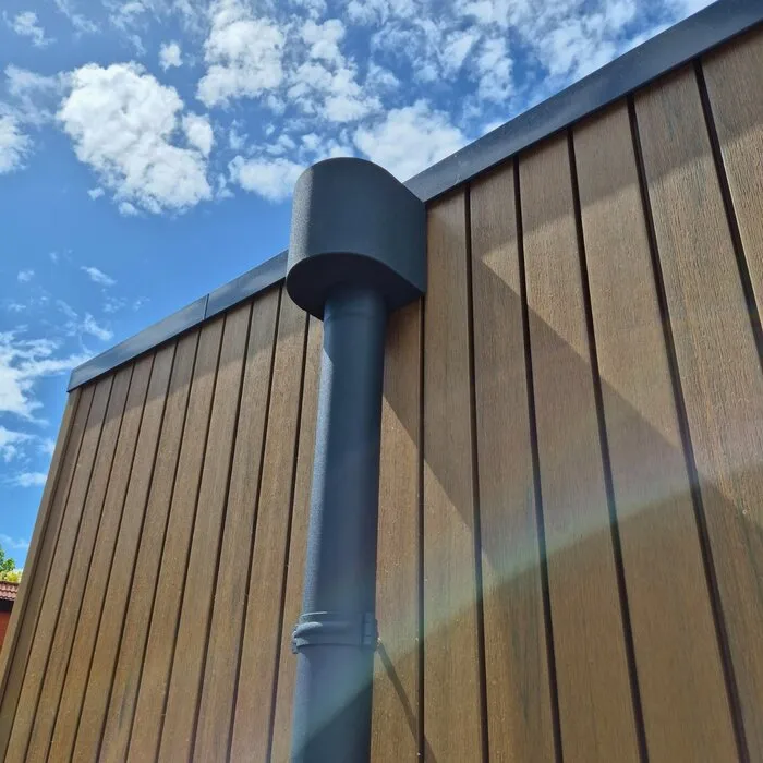 Prefa Aluminium regenpijp 80 mm antraciet - 3 meter (Prefa 0,7 mm)