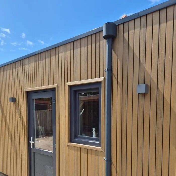 Prefa Aluminium regenpijp 80 mm antraciet - 3 meter (Prefa 0,7 mm)